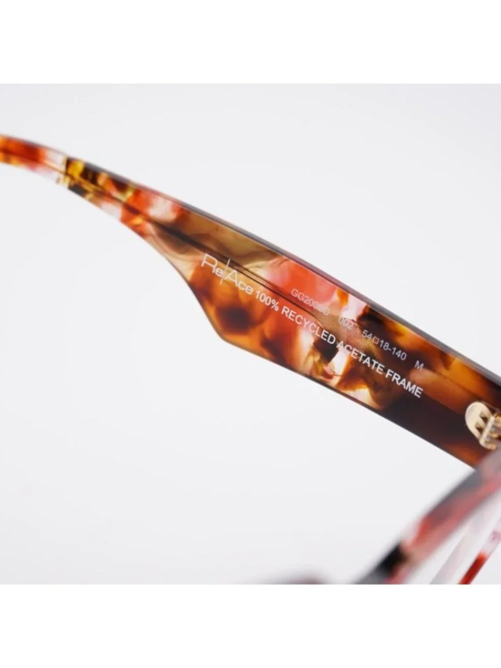 Gucci GG2008O 002 Eyeglasses Red Havana 54mm Cat Eye Frame